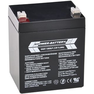12V 5,2Ah RPOWER AGM Longlifebatterie